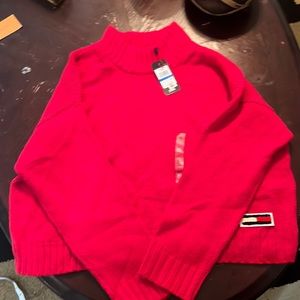 Tommy Jeans Red knit sweater
